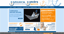 Desktop Screenshot of ancoraonlus.org