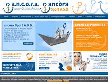 Tablet Screenshot of ancoraonlus.org